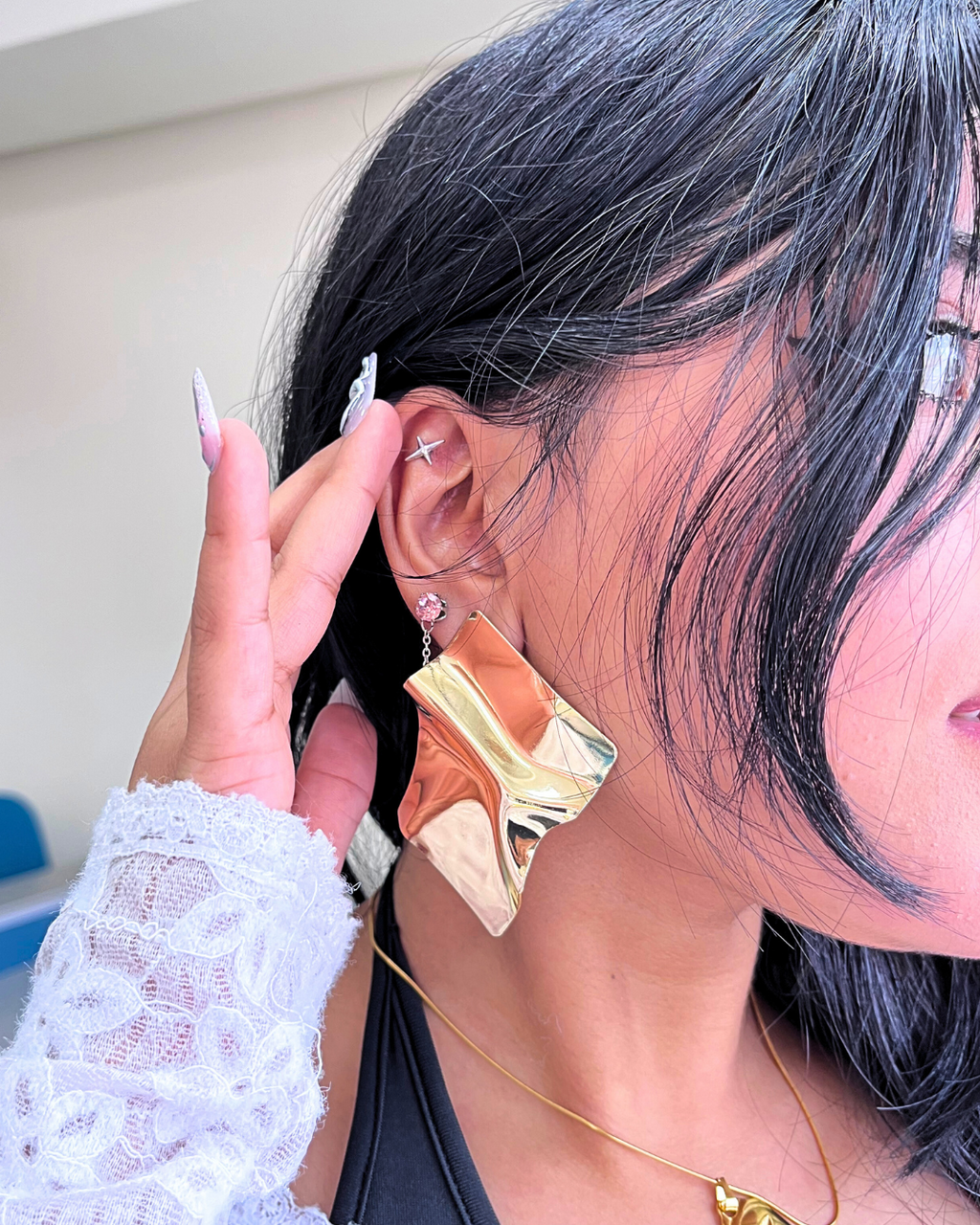 Golden Plates Earrings