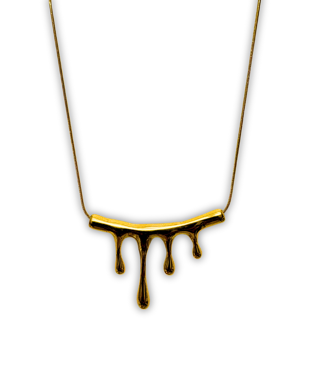 Gold Dripping Necklace